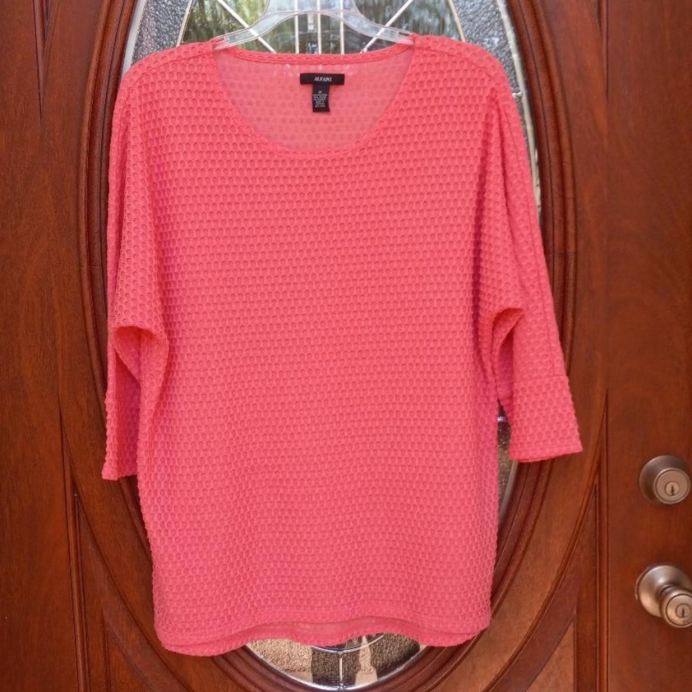 Alfani Coral Top Size M